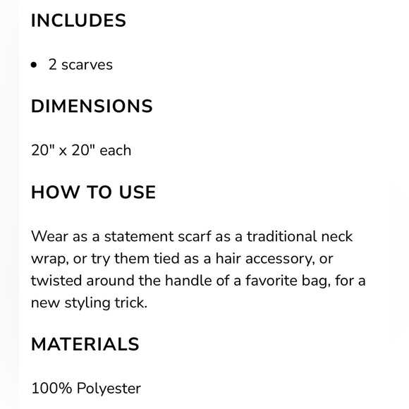 LARK & IVES Minimalist Hair Scarf Bundle - Picture 5 of 6